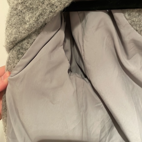 Zac Posen Camilla Shawl Collar Small Wool Grey Winter Coat - Picture 7 of 7